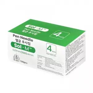 펜니들 솔엠 인슐린 멸균주사침 당뇨주사 100개입 32G 4MM