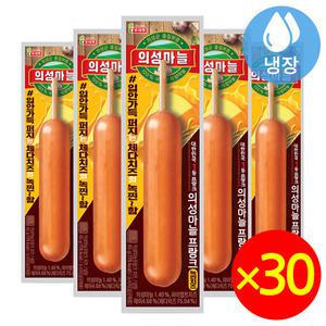 롯데 의성마늘 프랑크 녹찐치즈 65gx30개