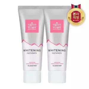[신제품]히말라야 핑크솔트 화이트닝 미백치약 100g 클래식민트 x 2개