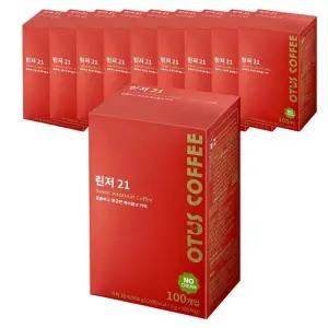 린저21 헤이즐넛 노프림 100T X 10개 헤이즐럿 블랙커피