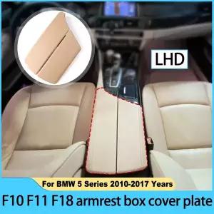 유모차 바퀴 교체 LHD RHD ABS 센터 콘솔 뚜껑 팔걸이 박스 커버 패널 스트립 BMW 호환 5 시리즈 F10 F11 5