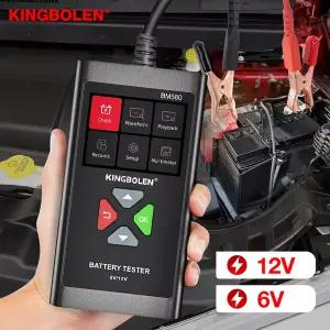 유모차 바퀴 교체  KINGBOLEN BM580 배터리 테스터 12V 6V 자동차 충전기 도구 시동 회로 충전 분석기 PK K