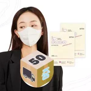 KF94 편한 새부리형 마스크 중형 화이트 50매입