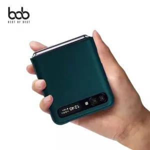 bob 갤럭시Z 제트플립3 2 하드쉘 컬러 가죽케이스