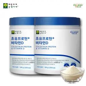 PS저분자효소 분해유청단백질 초유 프로틴 플러스 비타민D 390g 2개