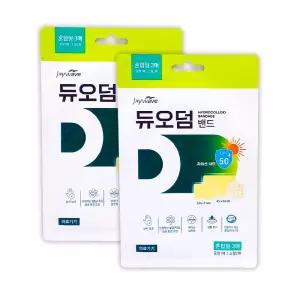 듀오덤 밴드 국소하이드로겔창상피복재 멸균 습윤 혼합형(중형1매 소형2매) 3매입 X 2개