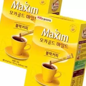 맥심 모카골드 블랙커피 커피만 200T (100Tx2박스)