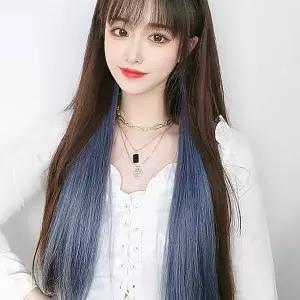 [콩심팥심]헤어피스 그라데이션 컬러 브릿지 헤어피스 5p 똑딱이 투톤가발