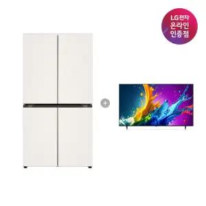 LG 디오스 오브제컬렉션 매직스페이스 냉장고 + LG QNED AI TV (T876MEE111 + 86QNED75AEA)