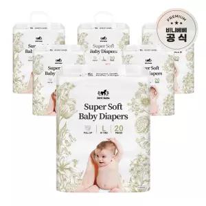 비니베베 슈퍼소프트 팬티형 L 6팩
