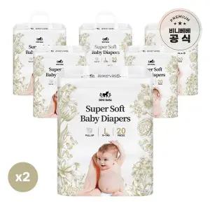 [비니베베]슈퍼소프트 팬티형 L 12팩