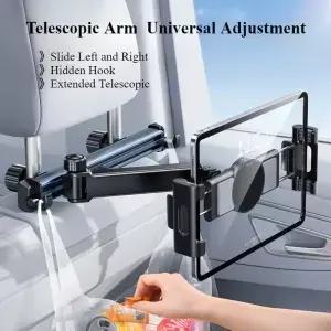 Hipacool 텔레스코픽 자동차 전화 홀더 태블릿 좌석 뒤 스탠드 머리 받침 장치 5.611.8 에 대 한 조정