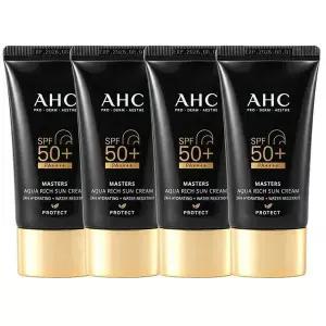 [하프클럽/에이에이치씨]AHC 마스터즈 선크림 아쿠아리치 썬크림 60ml 4개