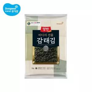 [동원]양반 감태김 전장김 3봉(5장) 3개 (총 9봉)[36023774]