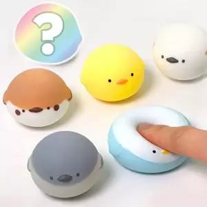 (6개) 말랑말랑 작은 새 말랑이 스퀴시 주물럭/스트레스볼/인형/단체선물/모찌/세트/만들기/몰랑이/말랑