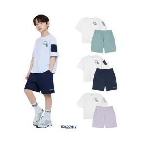 갤러리아 디스커버리키즈 우븐포켓 반팔티셔츠+반바지 SET DKAZ31063