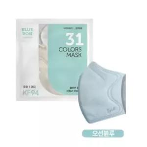 블루본 클래식 KF94 마스크 중형 오션블루 새부리 30p