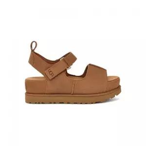 UGG 어그 WOMEN 클래식 스웨이드 플랫폼 스트랩 샌들 골든스타 하이 체스트넛 1167356CHE 403