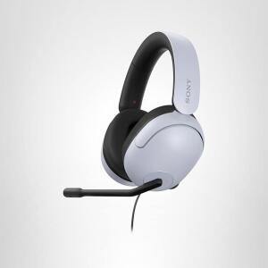 마이크 PS5 헤드폰 오버이어 개인화된 360 공간 사운드 디스코드 인증 MDR-G300이 탑재된 소니 INZONE H3 유선 게이밍 헤드폰(화이트)
