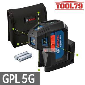 [보쉬] GPL5G 포인트 그린레이저 레벨기 5방향 벽 면 바닥