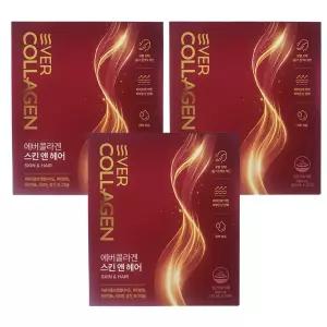 뉴트리 에버콜라겐 스킨앤헤어 모발 콜라겐 펩타이드 윤기 탄력 GPH 28포, 3개 CB