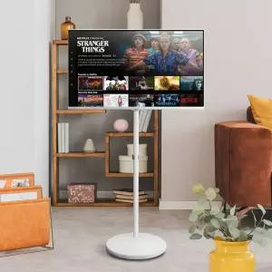 삼성 삼탠바이미 스마트모니터 M5 S32FM501 무빙스탠드+이동식 거치대 IPTV 화이트