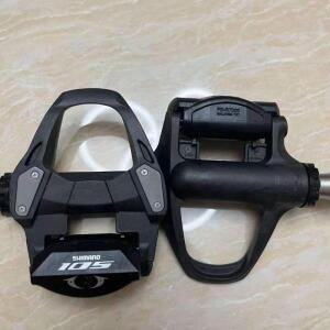 Shimano 호환 105 R7000 탄소 섬유 로드 자전거 페달 SPD SL 셀프 잠금식 내장형 클리트 플레이트 사이클링