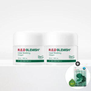 닥터지 레드 블레미쉬 클리어 수딩 크림 50ml 듀오 기프트 세트 (증정 쿨수딩 마스크