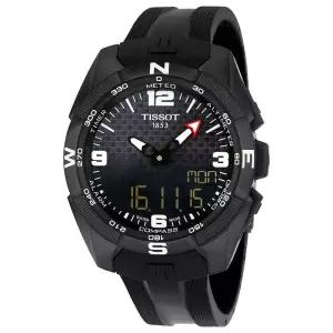 Tissot 티쏘 티터치 엑스퍼트 솔라 블랙 다이얼 남성용 시계 T0914204705701