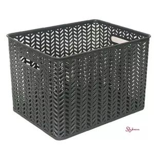 헤링본바스켓7호 오픈형 차콜 32.5L ijk544