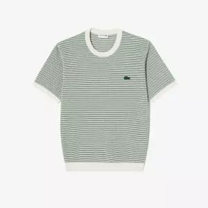 라코스테 남성 멀티 스트라이프 반팔 크루넥 풀오버 LB866692