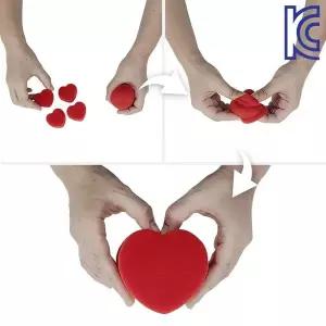 JL매직(KC인증) 하트 스펀지 마술 매직볼 손마술 도구 이벤트 장기자랑 어린이 하트