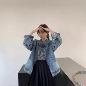 청 여친 봄 상의 트렌드 워싱 청자켓 코트 쇼트 SPO마켓1