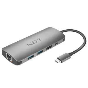 USB C타입 to 허브 랜카드 HDMI PD 4 in 1 컨버터 NEXT-318TCH-PD [H@lu]