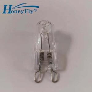 HoneyFly G9 할로겐 램프  흰색 전구 투명 크리스탈 라이트 앰플 실내 조명 220V 100W 10 개
