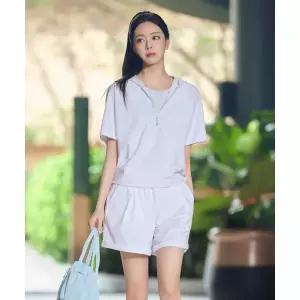등산티셔츠 기능성상의 YWM26252S4 MINI LUCCA 미니 루카 여성 후드 아노
