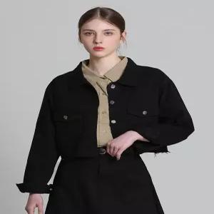 [오조크][오조크(OZOC)] 면 데미지 데님 자켓 (택가격 128000원)