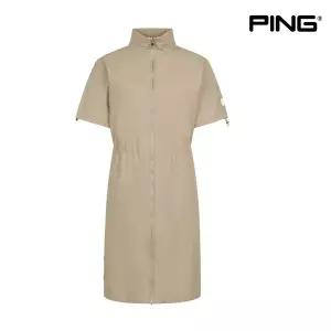 [하프클럽/]PING 여성 풀집업 반팔 원피스 121D1JC253 BG 반팔티 골프