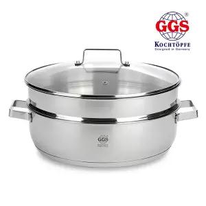 GGS 스텐 찜기 찜솥 인덕션 전골냄비 스텐냄비 2종 중 택1