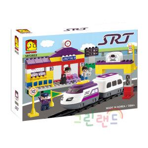 SRT 기차블록 SRT2822 38개월 114pcs 전동기차 피규어 3명 고속열차 기차역 옥스포드블럭 토들블록 그린랜드79