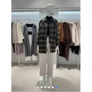 [롯데백화점]쥬크 알파카 블렌드 체크코트 Z254MSG550