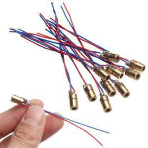 레이저레벨기 다이오드 모듈, 레드 포인트 라인, , 개, 10 백만 1 5 구리 개 6MM, 3, 와트, 5V, 3 650NM,