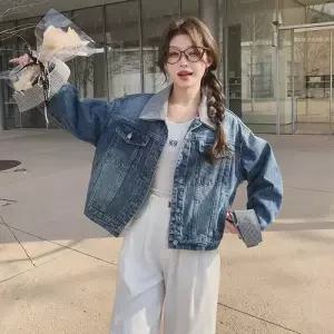 청 빈티지 여친 데일룩 자켓 체크 칼라 코트 DAOL1