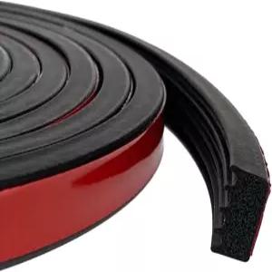 테이프가 있는 리브 폼 고무 씰 보트 자동차 RV 마린 차고 문/창문 등을 위한 자가 접착 EPDM 풍화