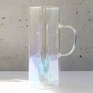 오로라 머그컵 내열유리 머그잔 커피잔 물컵 500ml