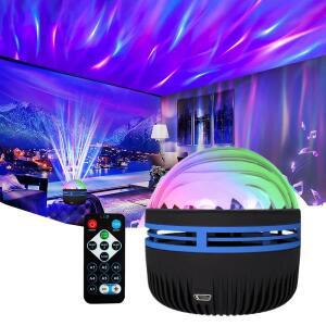 LED 별빛 갤럭시 프로젝터 라이트 RGB 스마트 리모컨 별 오로라 램프 KTV USB 전원 자동 회전 홈 침실 장식