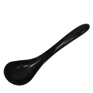 우동스푼 블랙 18cm 라멘 짬뽕 국물 숟가락 수저 보관통 캠핑용 간장 (WC0105A)