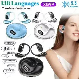 AI 번역기 38 개 언어 Bluetooth 호환 53 양방향 음성 방수 이어 폰