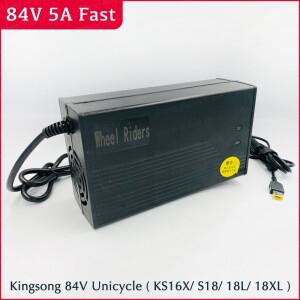 Kingsong 고속 충전기 84V 5A KS 16X S18 고속 충전기 18L 18XL 전기 외발 자전거 빠른 충전 부품