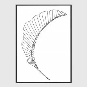 소품액자 Banana Leaf Lines A3사이즈 거실액자 깔끔한액자 공간그림